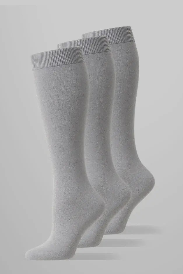 Pack 3 Calcetines de compresión Gris Claro — vista principal