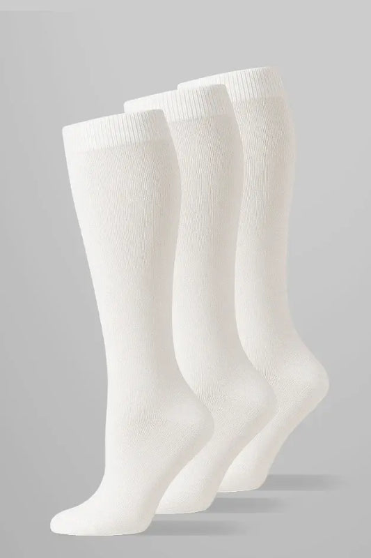 Pack 3 Calcetines de compresión Blanco — vista principal