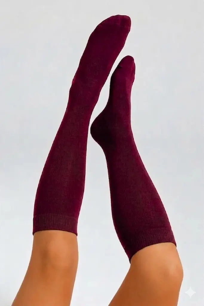 Calcetines de compresión Burdeos — imagen del producto 2