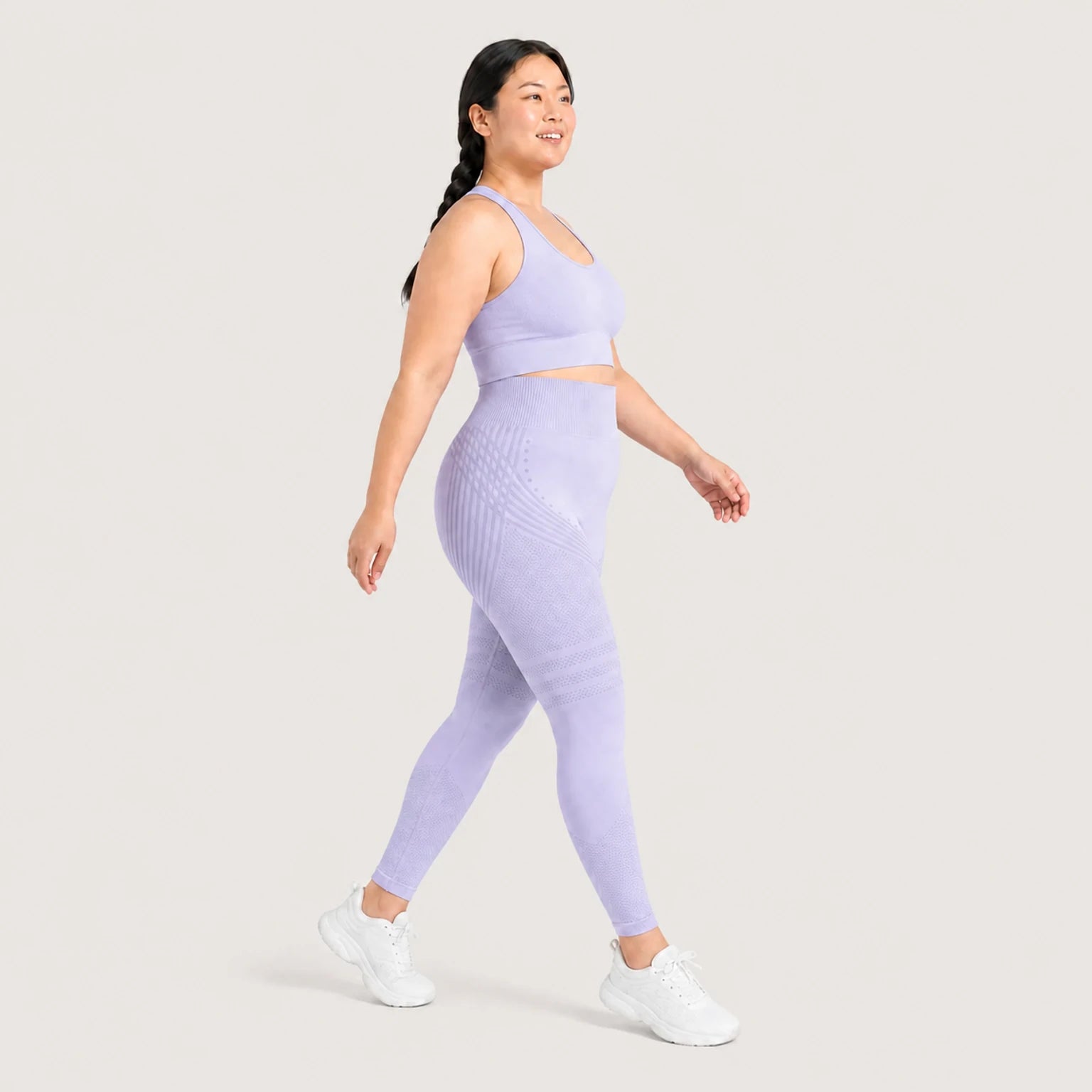 KIMA™ Legging Moldeador Sculpt 3D+ Azul Claro — vista lateral