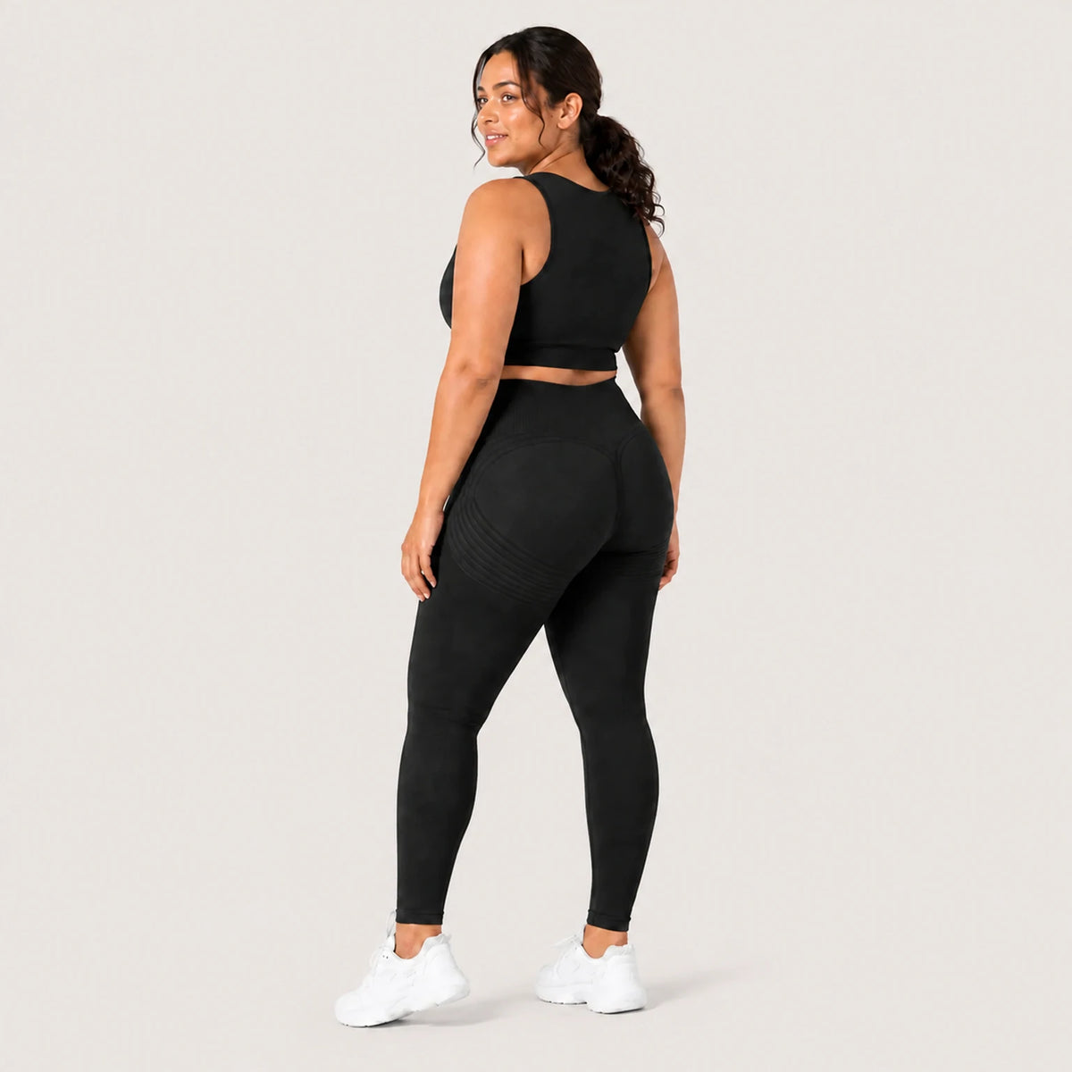 KIMA™ Legging Moldeador Sculpt 3D+ Negro — vista posterior
