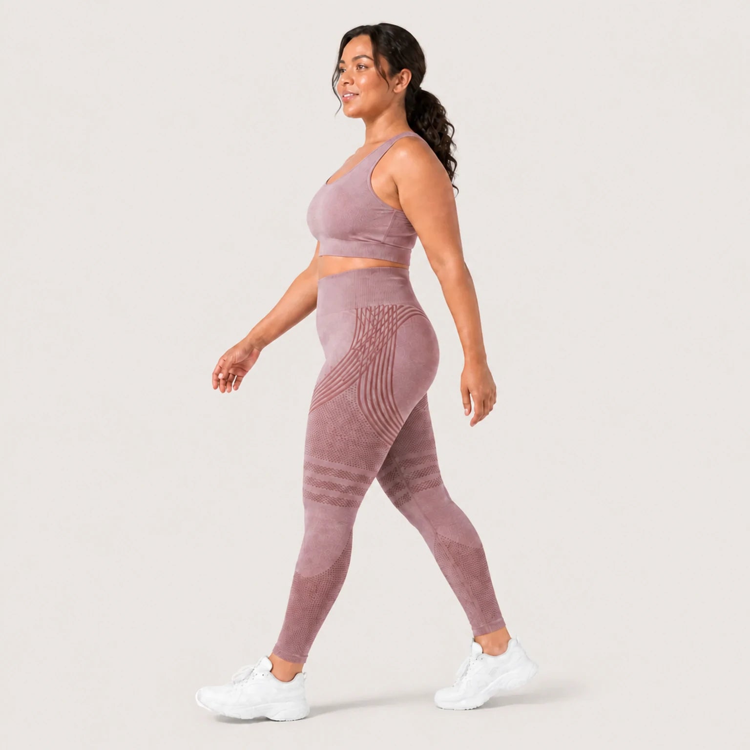 KIMA™ Legging Moldeador Sculpt 3D+ Rosa — vista lateral