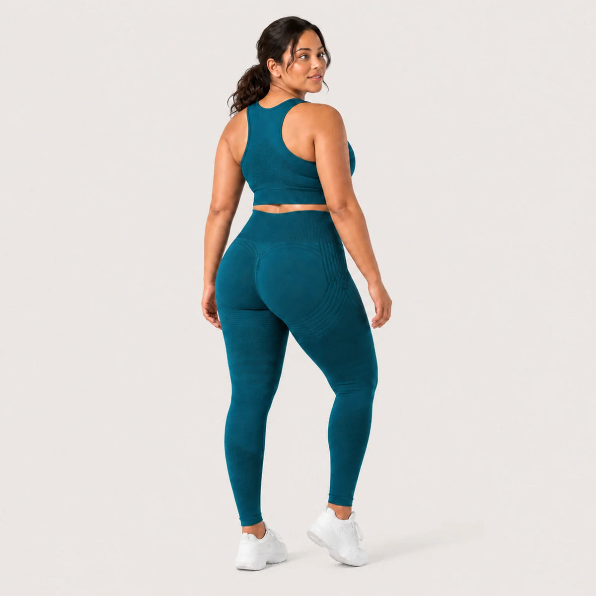 KIMA™ Legging Moldeador Sculpt 3D+ Turquesa — vista posterior
