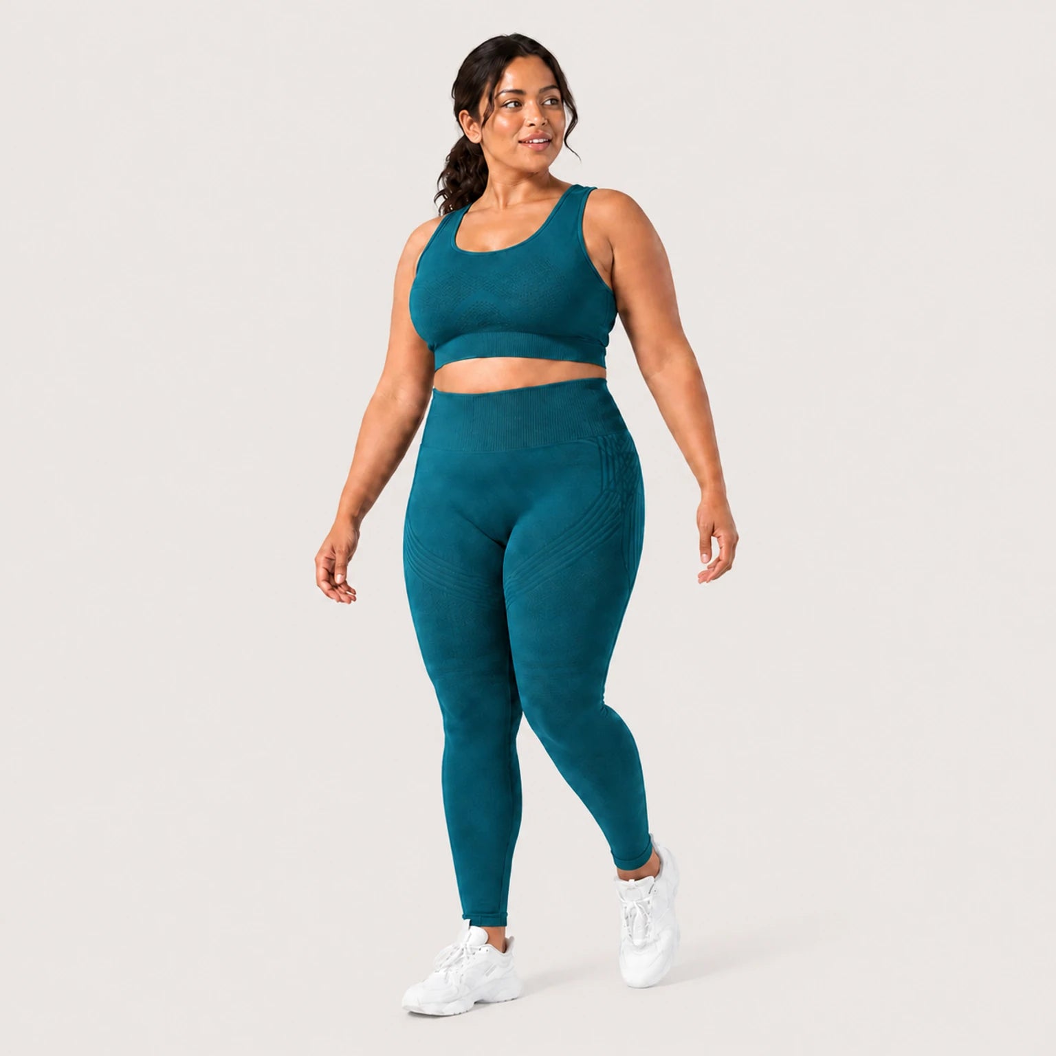 KIMA™ Legging Moldeador Sculpt 3D+ Turquesa — vista frontal