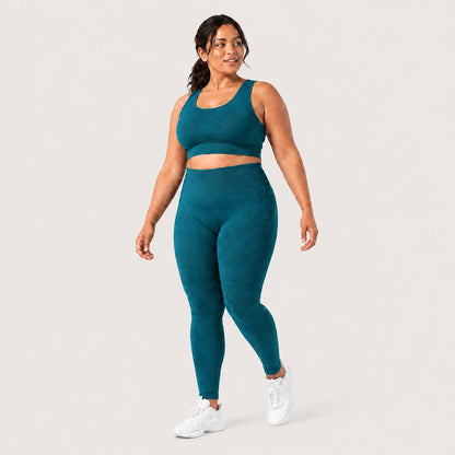 KIMA™ Legging Moldeador Sculpt 3D+ Turquesa — vista frontal